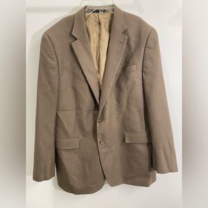 Lauren Ralph Lauren Blazer Mens 44 Approx 100% Wool Brown Sport Coat Suit Jacket